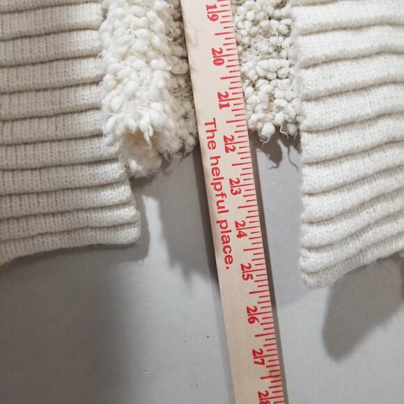 Anthropologie Sleeping on Snow Sweater Open Cardigan Small Popcorn Lodge Cloud - Picture 9 of 10